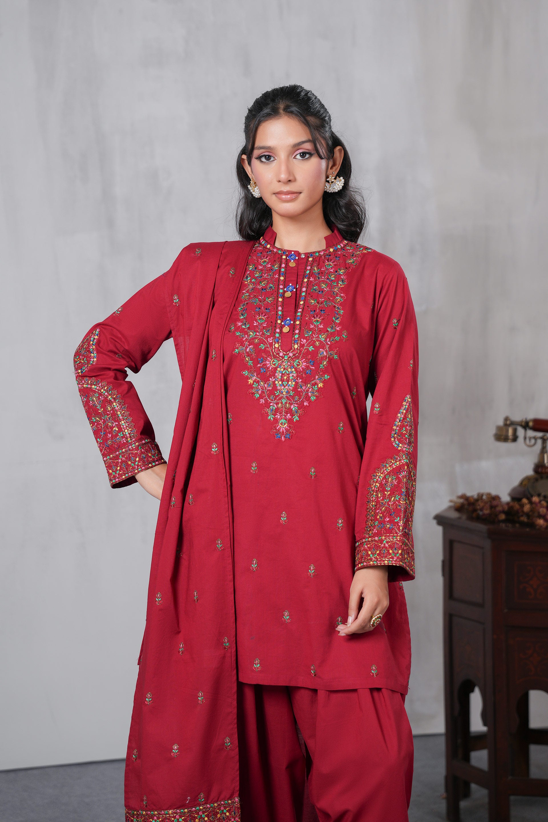 3 Piece Suit Cambric Suit (CR3528)