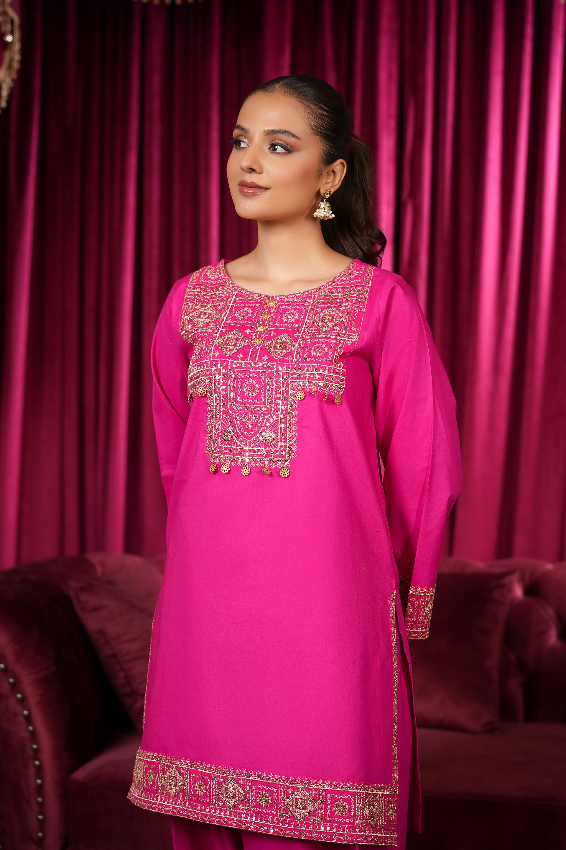 2 Piece Cambric Suit (CR3539)