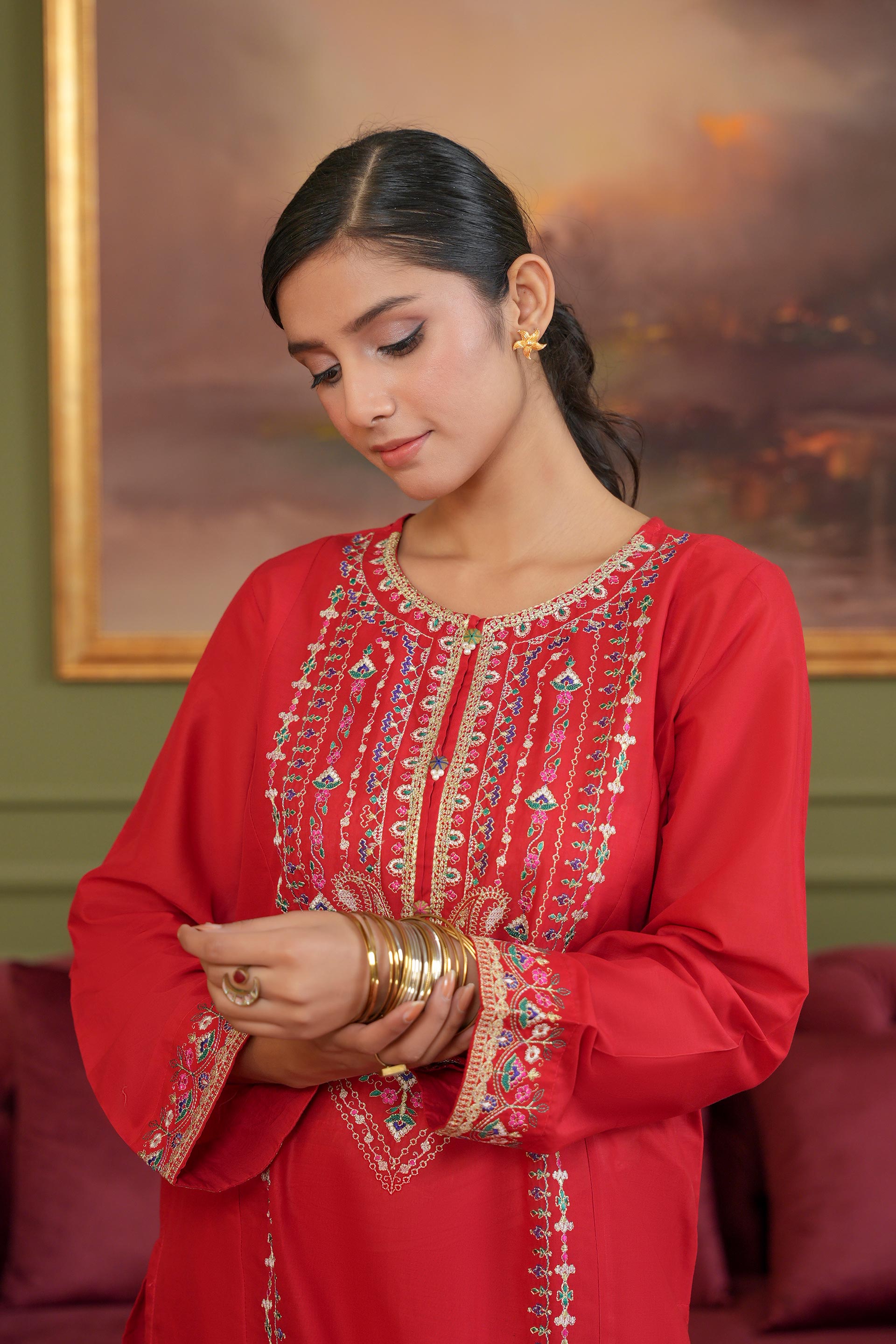 2 Piece Lawn Suit (CR3543)