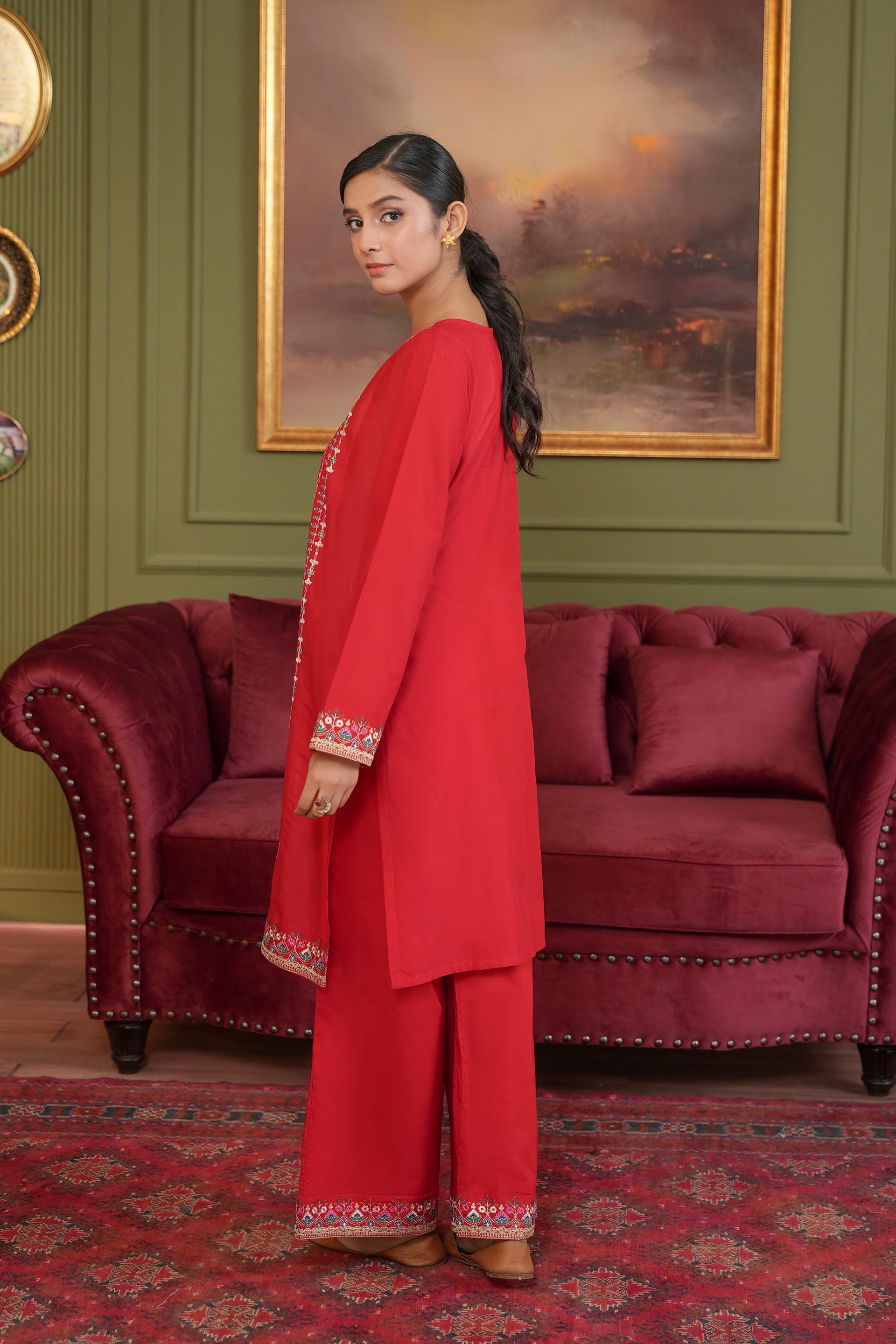 2 Piece Lawn Suit (CR3543)