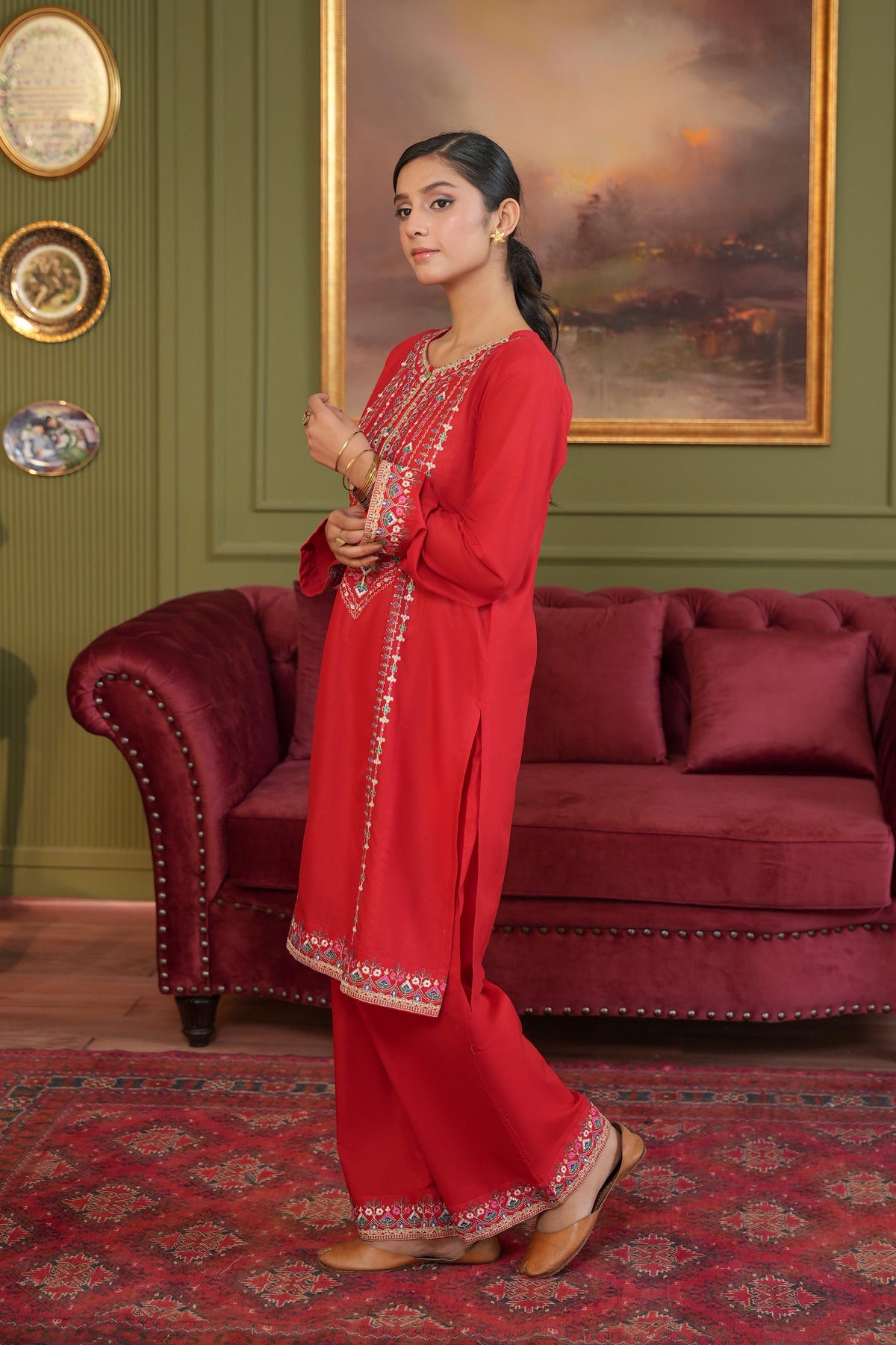 2 Piece Lawn Suit (CR3543)