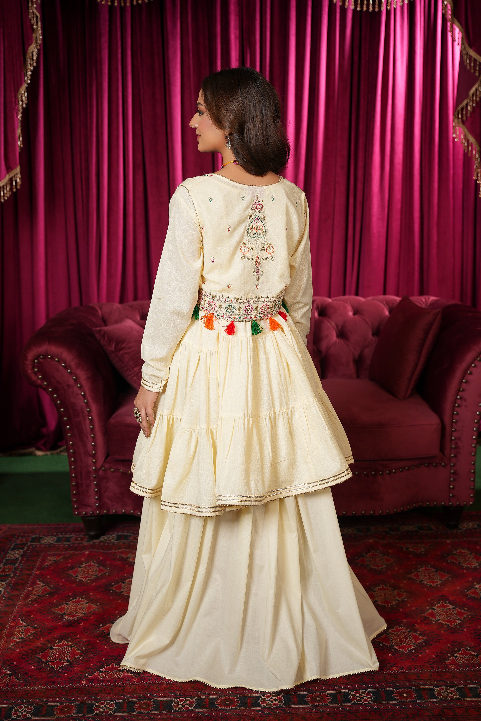 2 Piece Cambric Frock (CR3548)