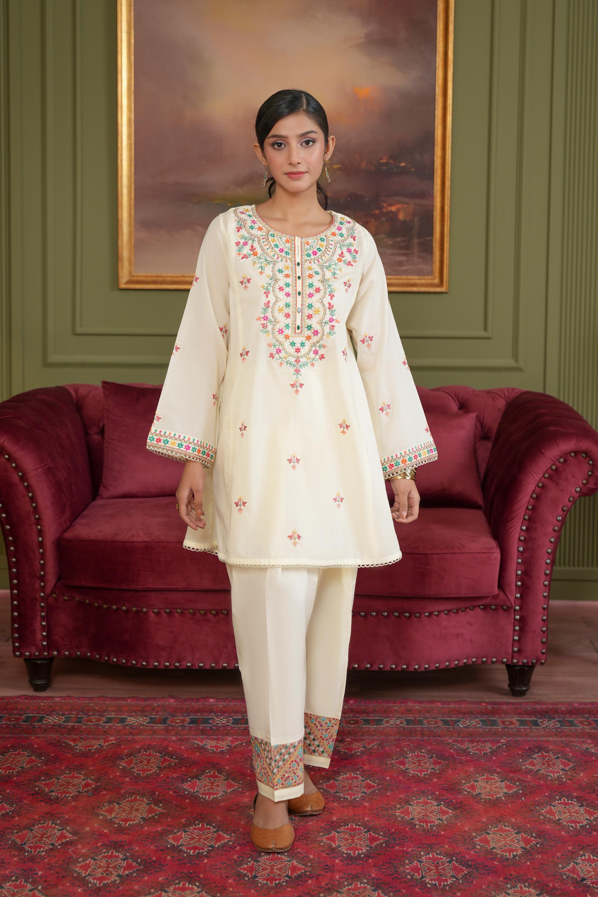 1 Piece Lawn Frock (CR3556)