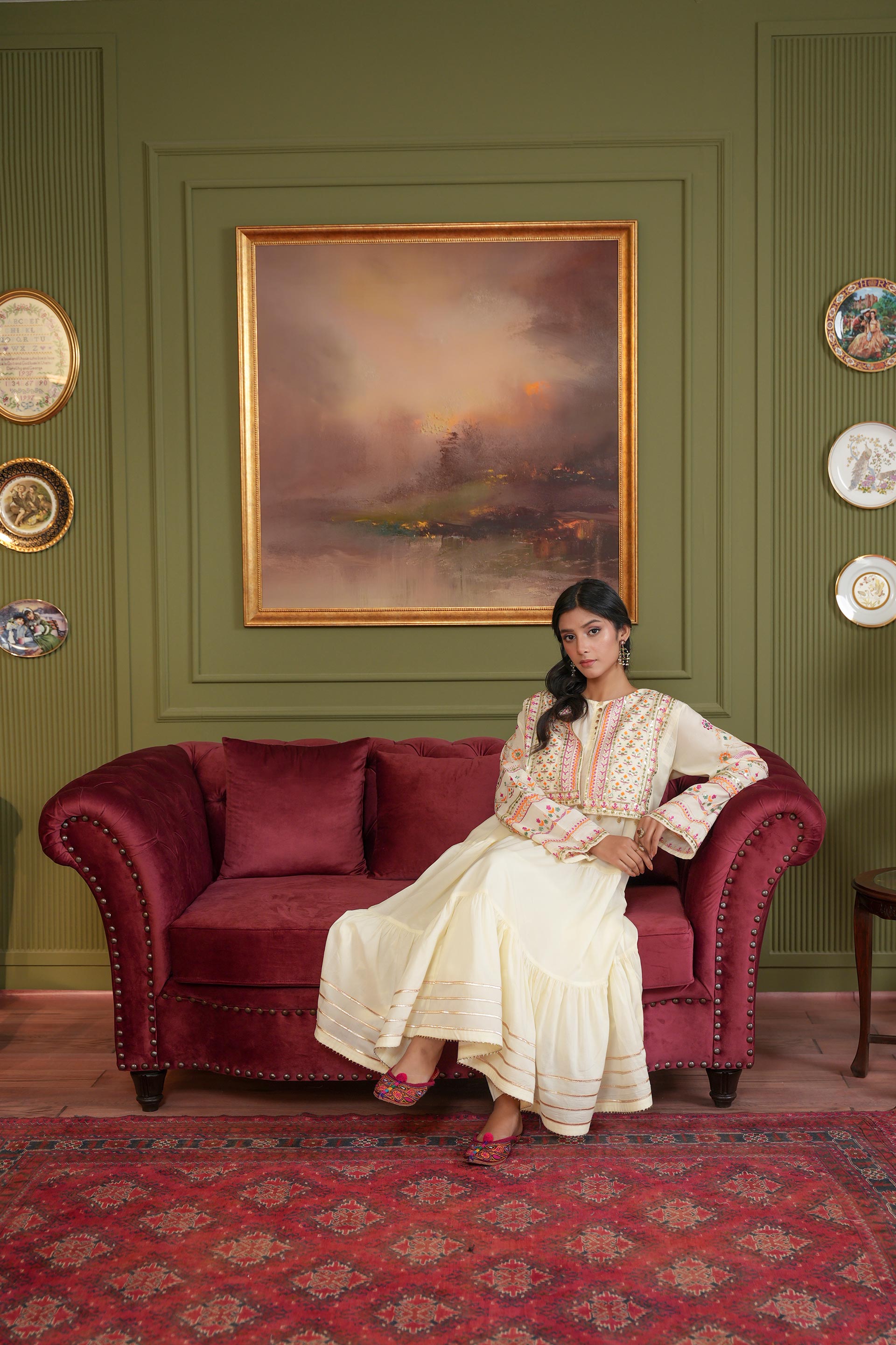 2 Piece Lawn Frock (CR3564)