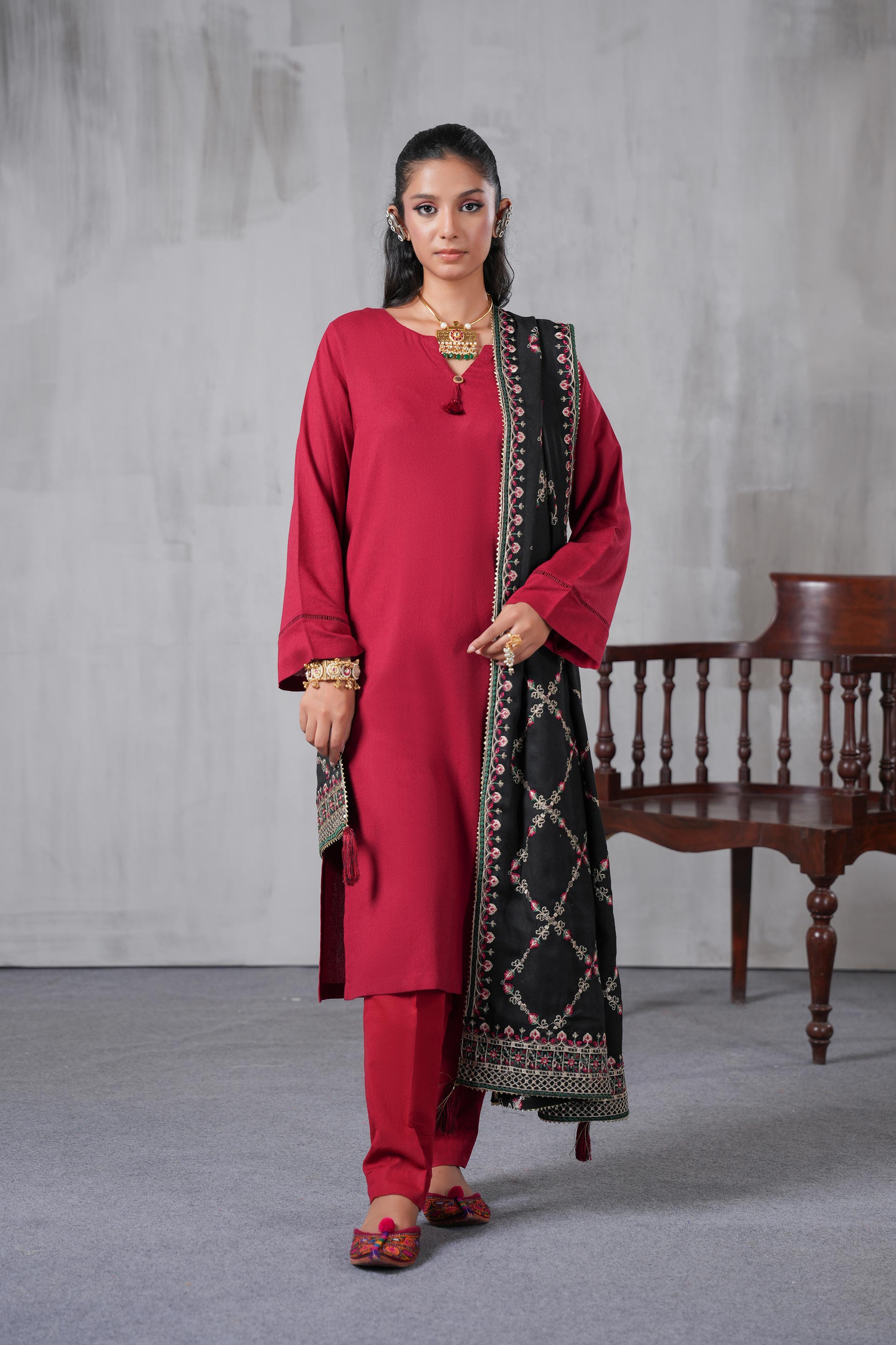 1 Piece Wool Shawl (CZ3205)