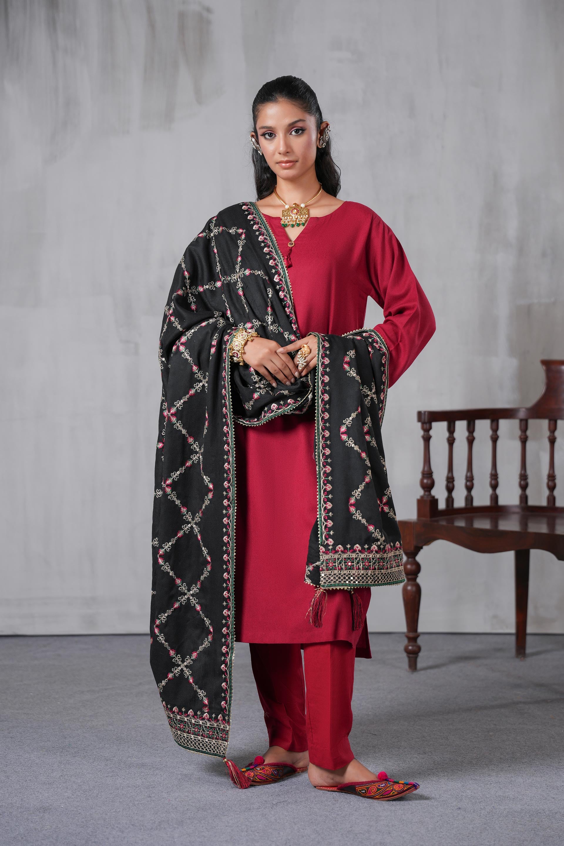 1 Piece Wool Shawl (CZ3205)