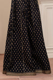 1 Piece Sharara in Black Cambric (CZ3256)