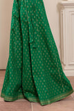 1 Piece Sharara in Dark Green Cambric (CZ3257)