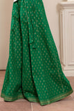 1 Piece Sharara in Dark Green Cambric (CZ3257)