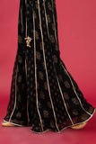 Panni Black in Black coloured Pak Chiffon fabric 2