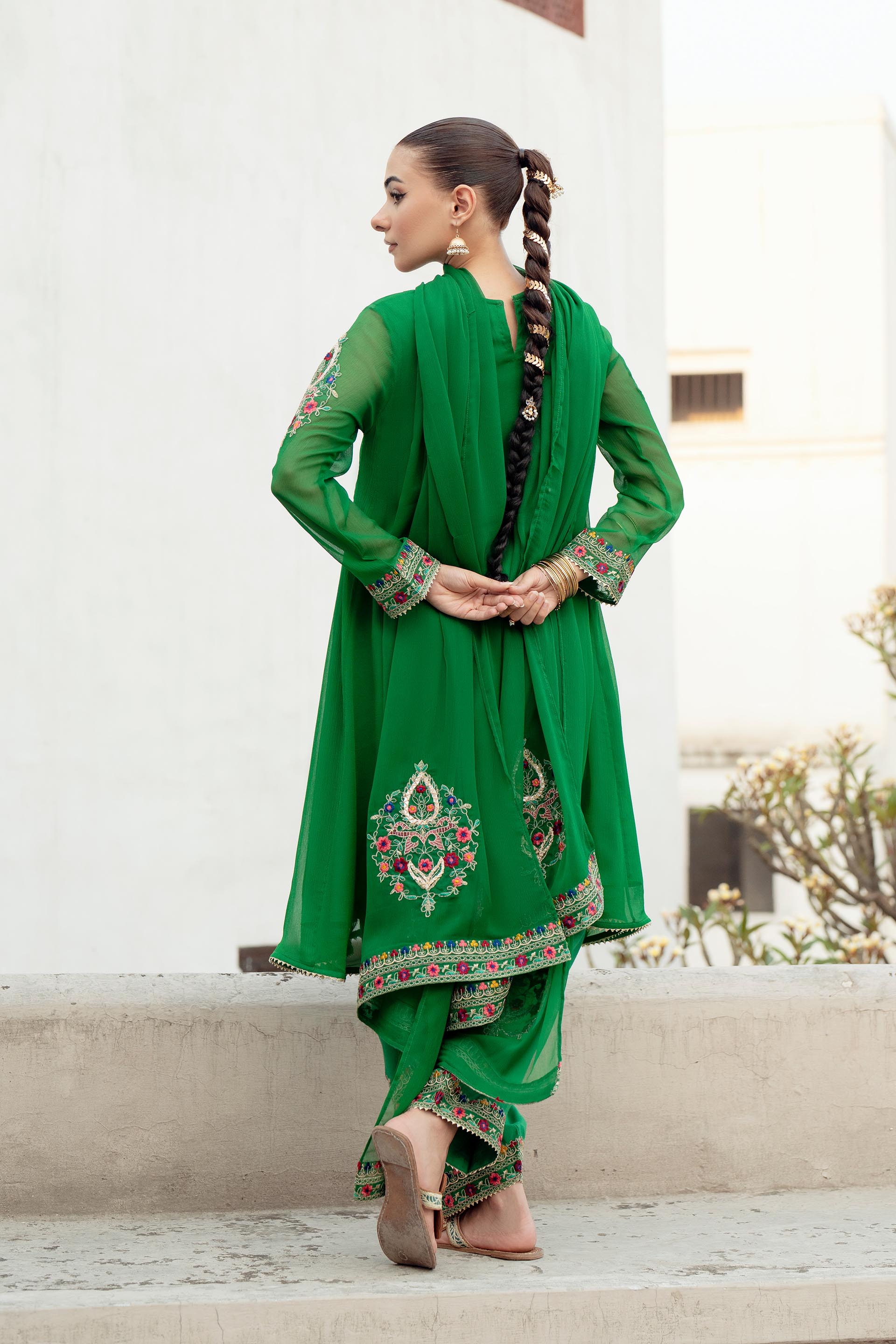 2 Piece Chiffon Suit (FR1025)