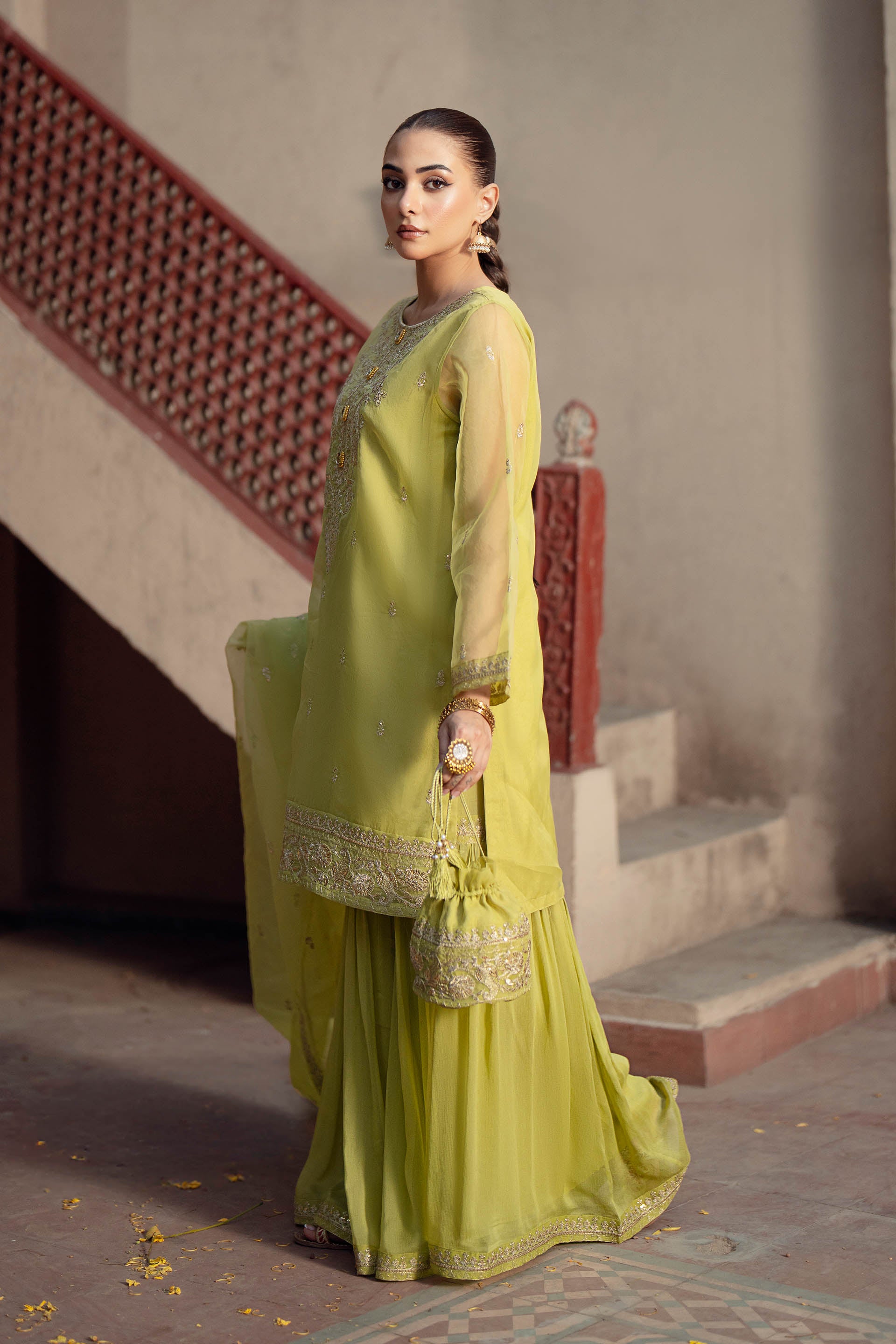3 Piece Suit Organza Suit (FR1023)