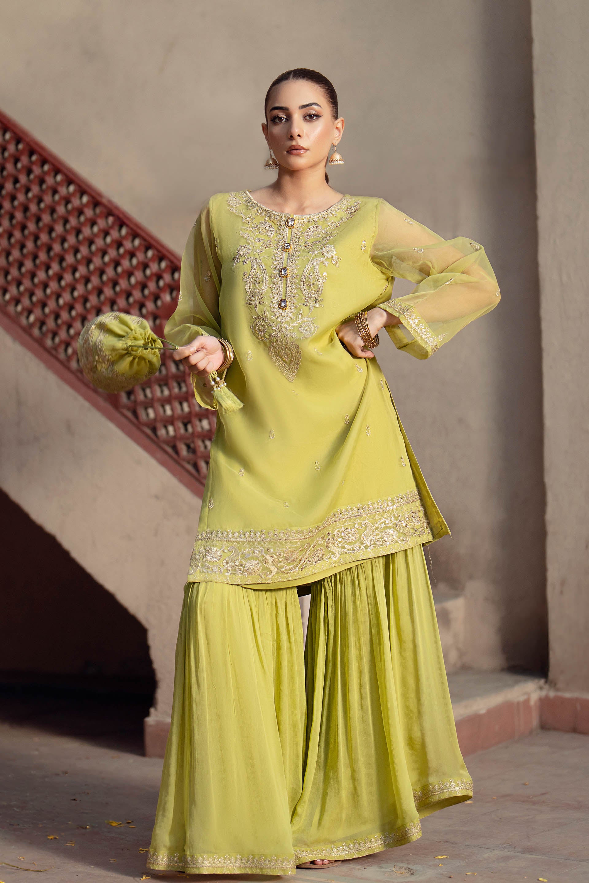 3 Piece Suit Organza Suit (FR1023)