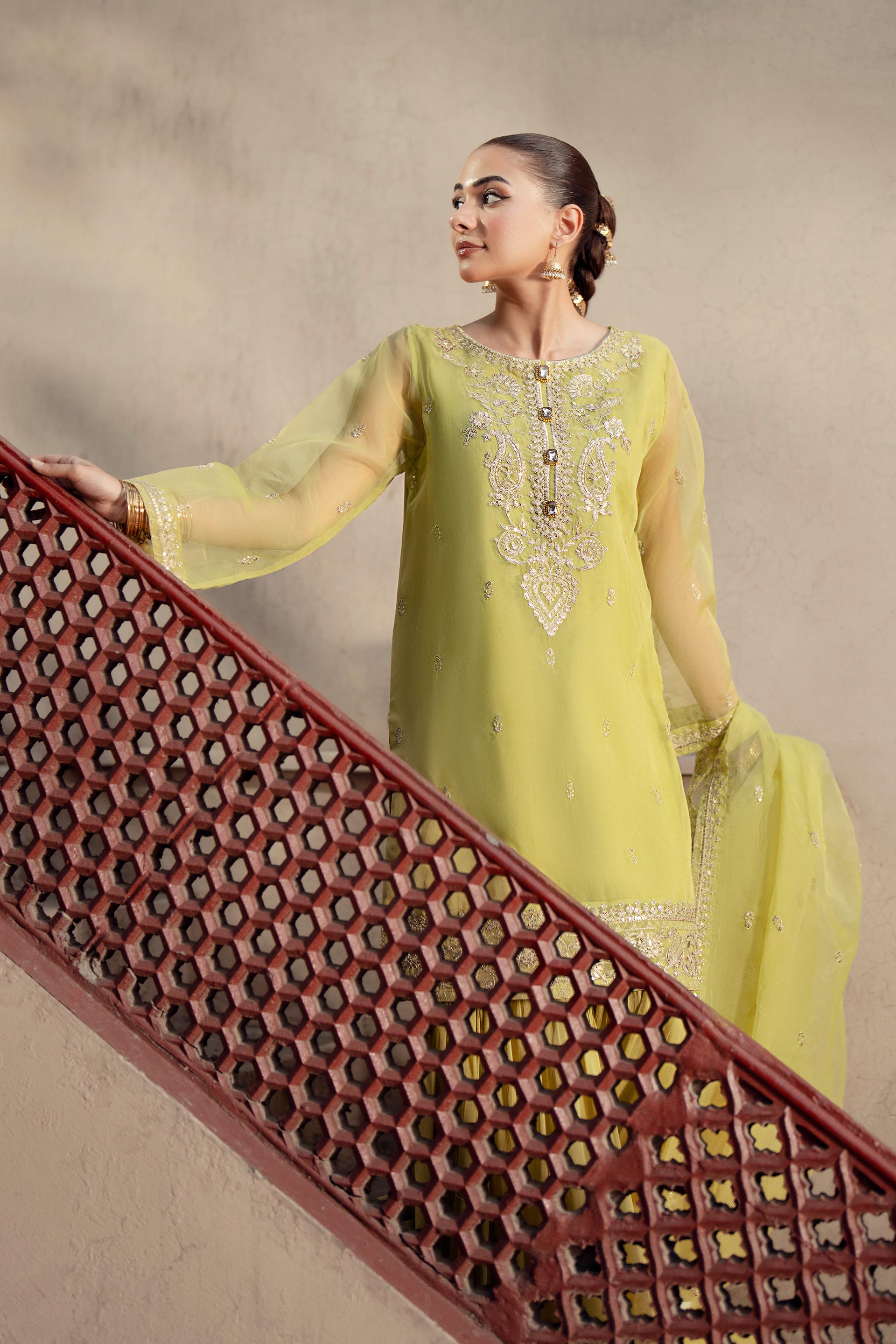 3 Piece Suit Organza Suit (FR1023)