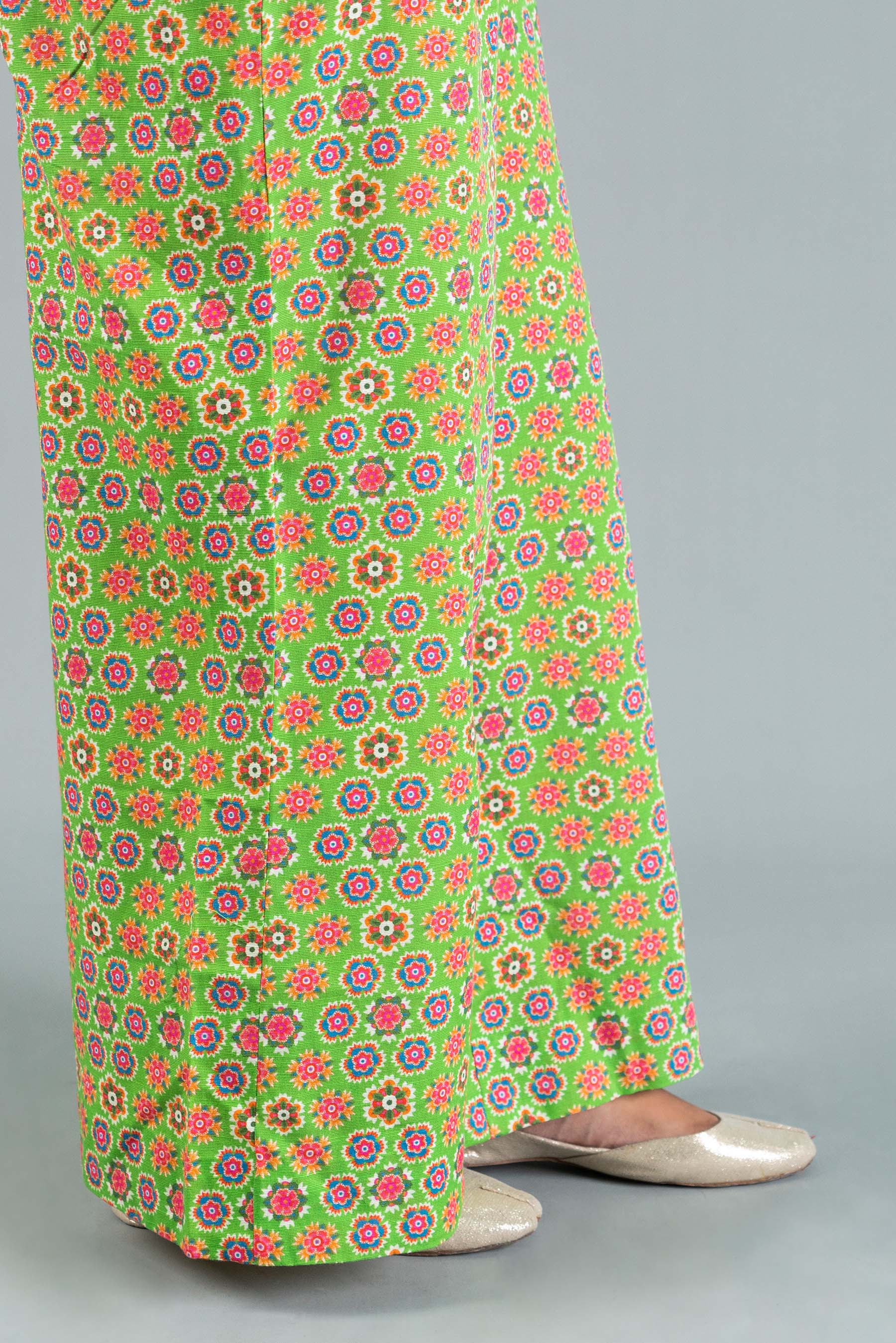 Yellow Graden Coo in Multi coloured Slub Khaddar fabric 2