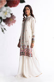 White Tribal in Off White coloured Pak Raw Silk fabric 2