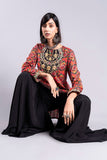 Black Patch Sl in Multi coloured Printed Lawn fabric 4