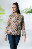 Summer Gaze: 1 Piece Top in Multi Printed Lawn (TR0936)