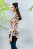 Summer Gaze: 1 Piece Top in Multi Printed Lawn (TR0936)