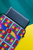 Laptop Bags 4 in Multi coloured Printed Slub Khaddar fabric 2