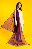 Purple Kinari in Purple coloured Pk Chiffon fabric 2