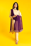 Purple Kinari in Purple coloured Pk Chiffon fabric 3