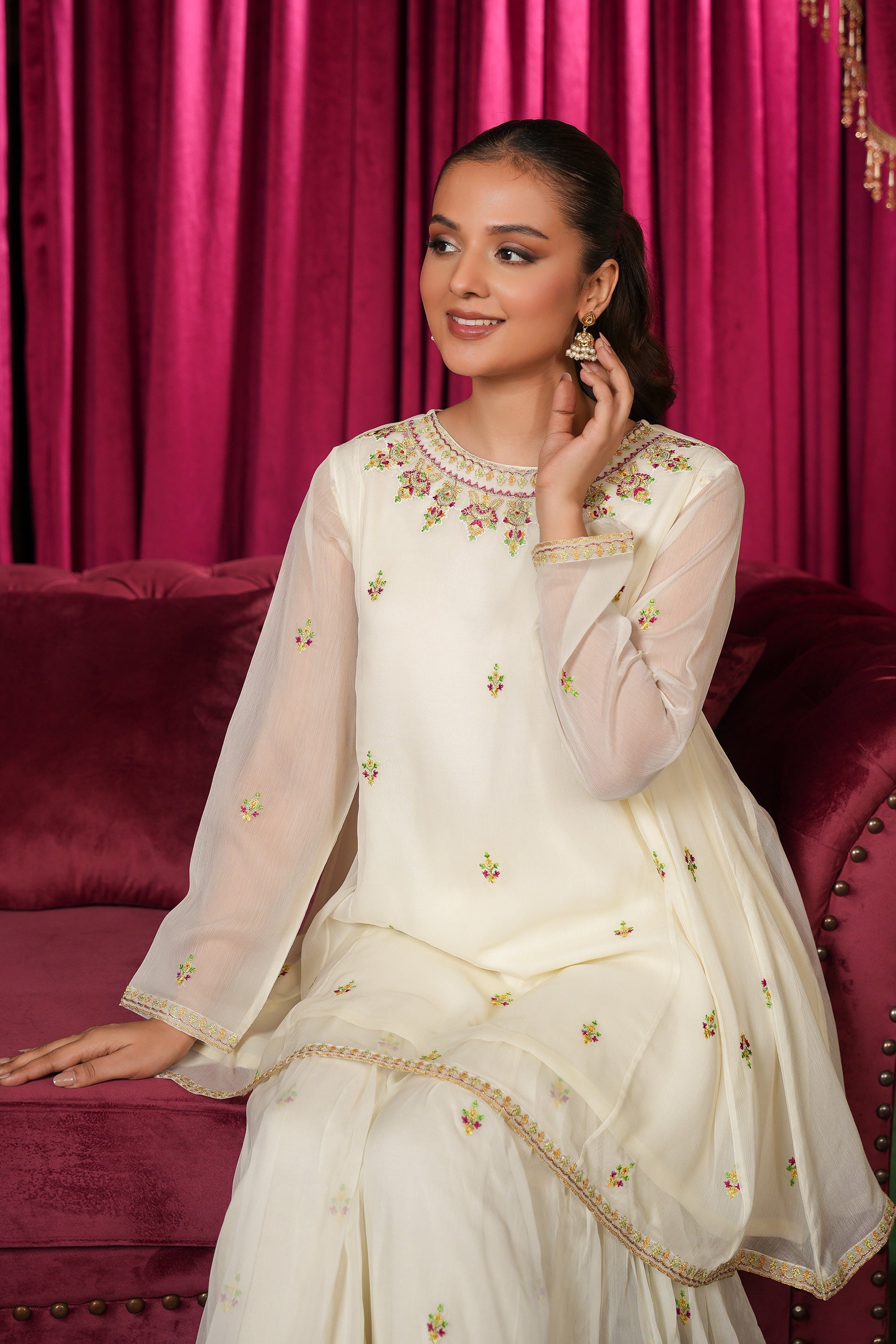 2 Piece Chiffon Suit (FP0014)