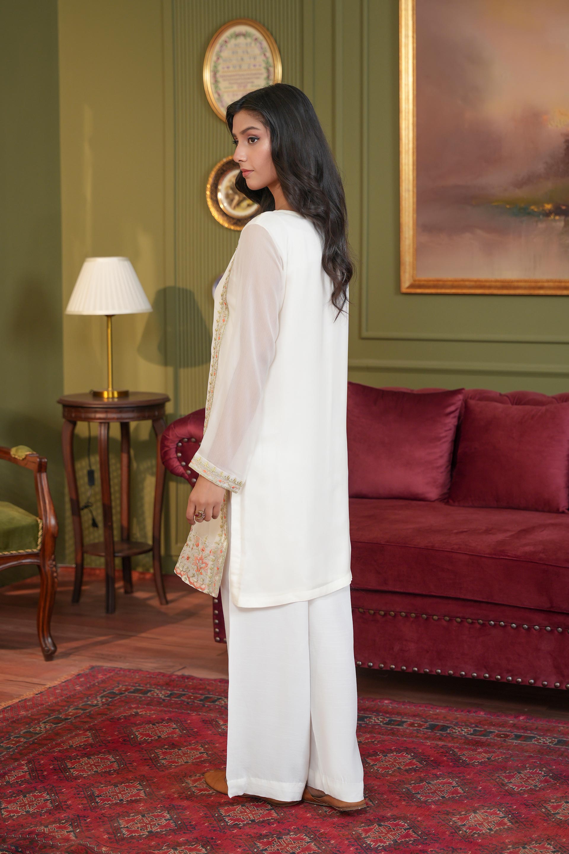 2 Piece Chiffon Suit (FP0017)