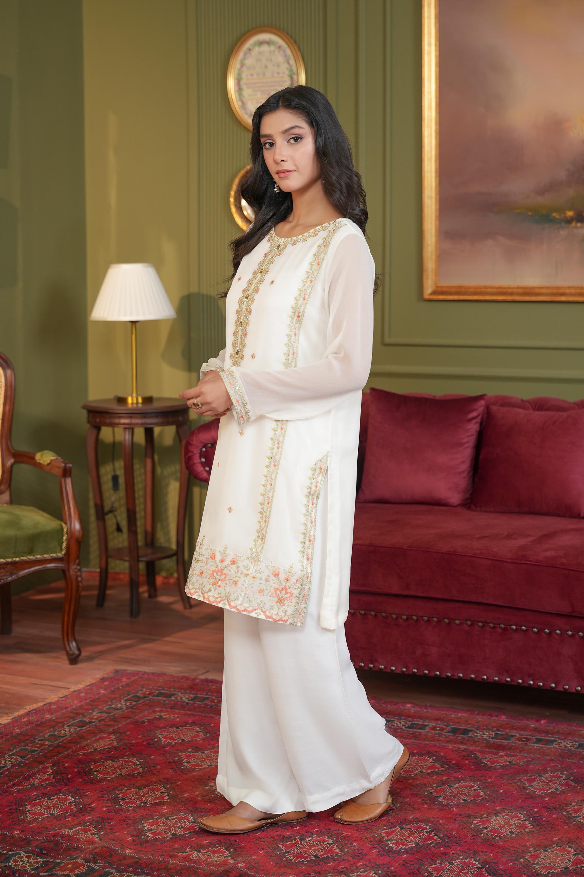 2 Piece Chiffon Suit (FP0017)