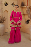 Multi Patti 2: 1 Piece Frock in Pink Raw Silk (FR0952)