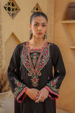 Kashmiri Paisley 1: 1 Piece Top in Black Raw Silk (FR0960)