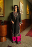 Kashmiri Paisley 1: 1 Piece Top in Black Raw Silk (FR0960)