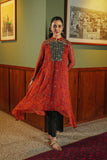 Laal Kaleen: 1 Piece Frock in Multi Chiffon (FR0972)