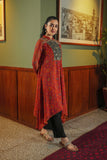 Laal Kaleen: 1 Piece Frock in Multi Chiffon (FR0972)