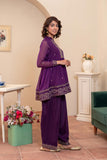 2 Piece Suit in Purple Chiffon (FR1011)
