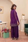 2 Piece Suit in Purple Chiffon (FR1011)