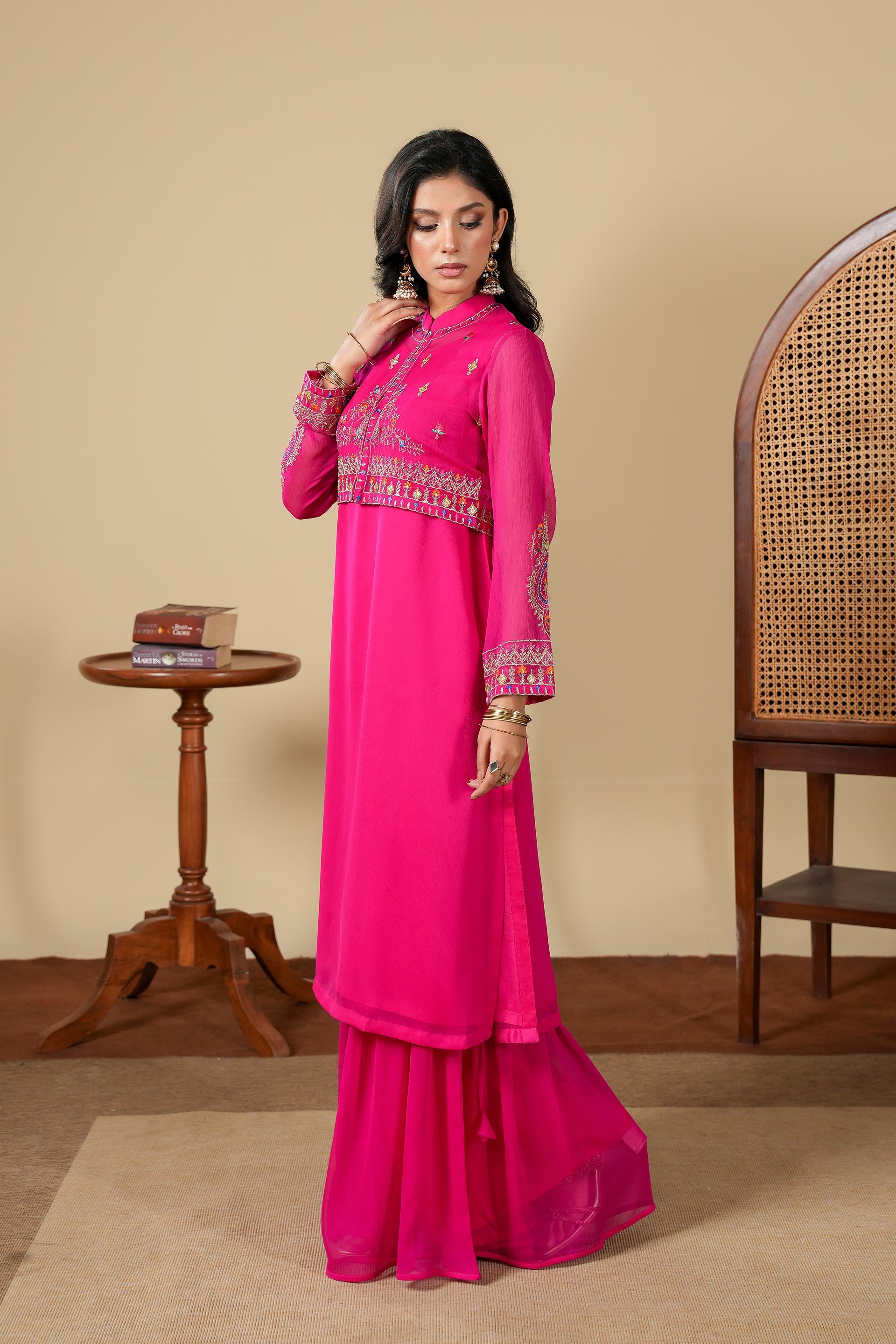2 Piece Chiffon Shirt (FR1042)
