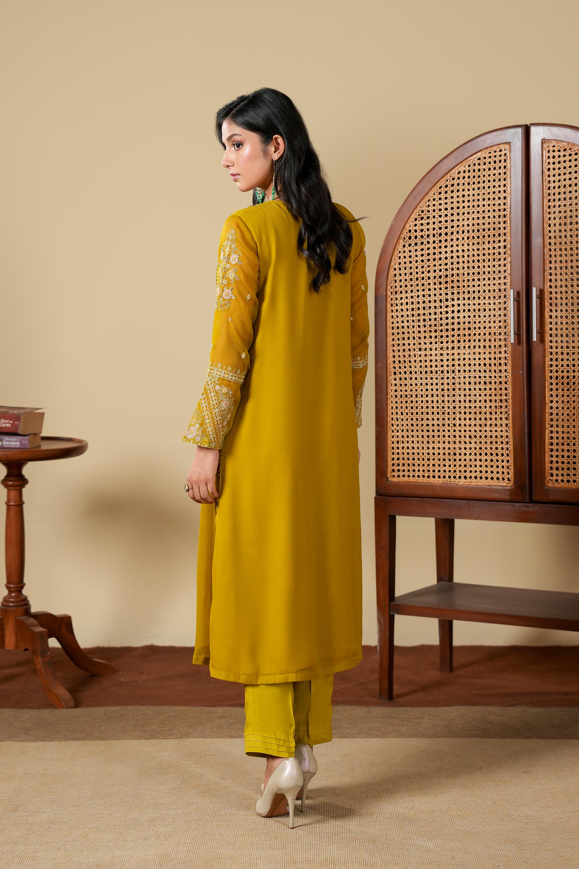 2 Piece Chiffon Suit (FR1044)