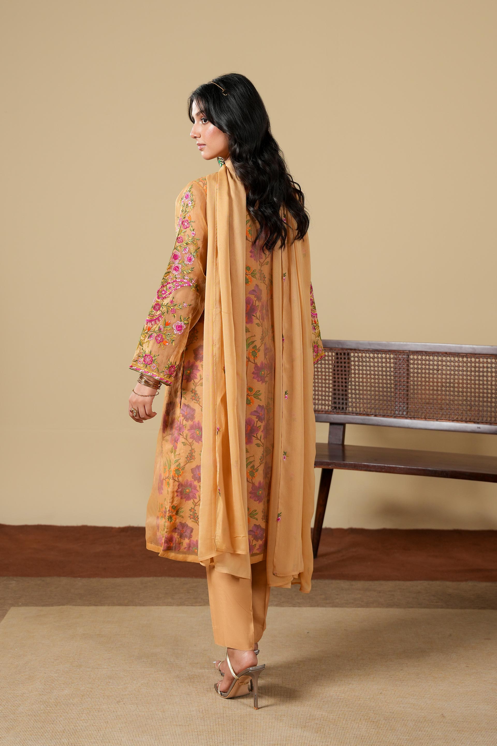 3 Piece Suit Chiffon Suit (FR1055)
