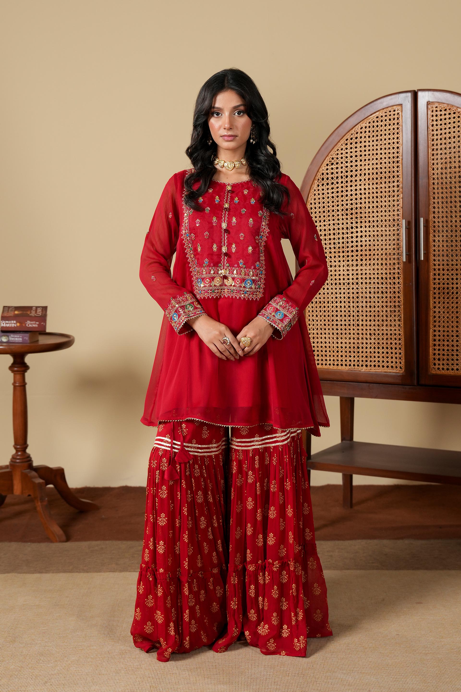1 Piece Chiffon Frock (FR1058)