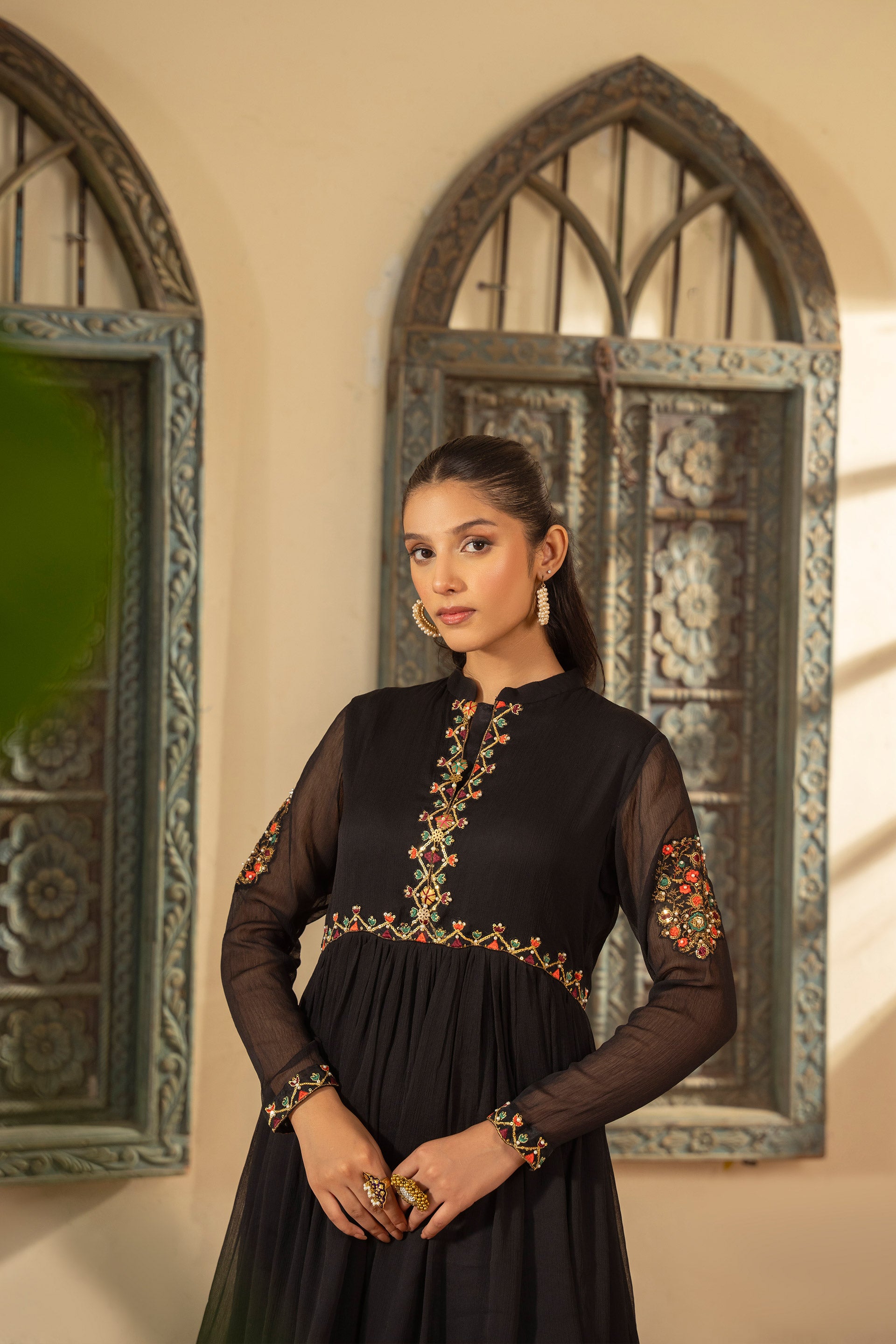 1 Piece Chiffon Frock (FR1063)