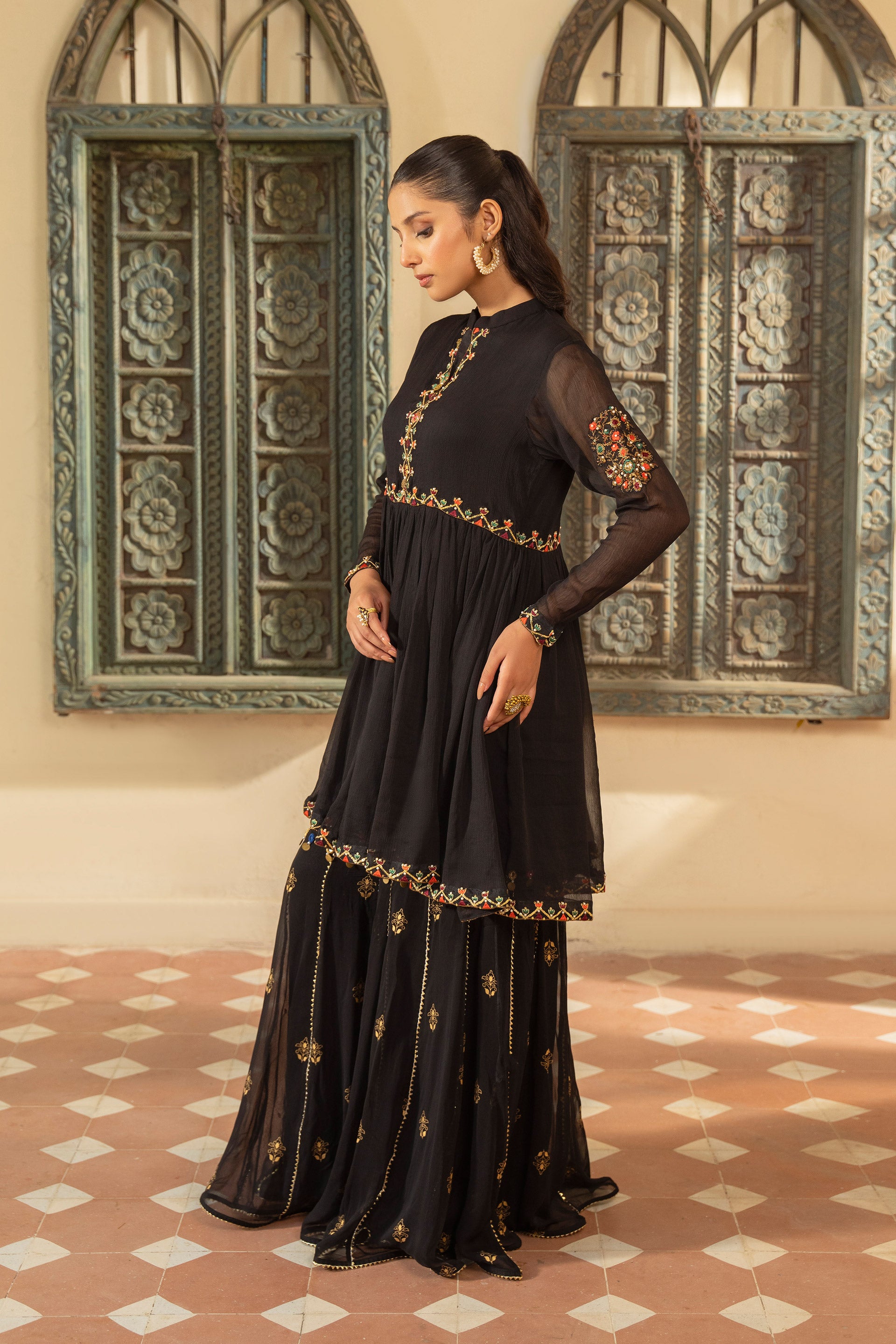 1 Piece Chiffon Frock (FR1063)
