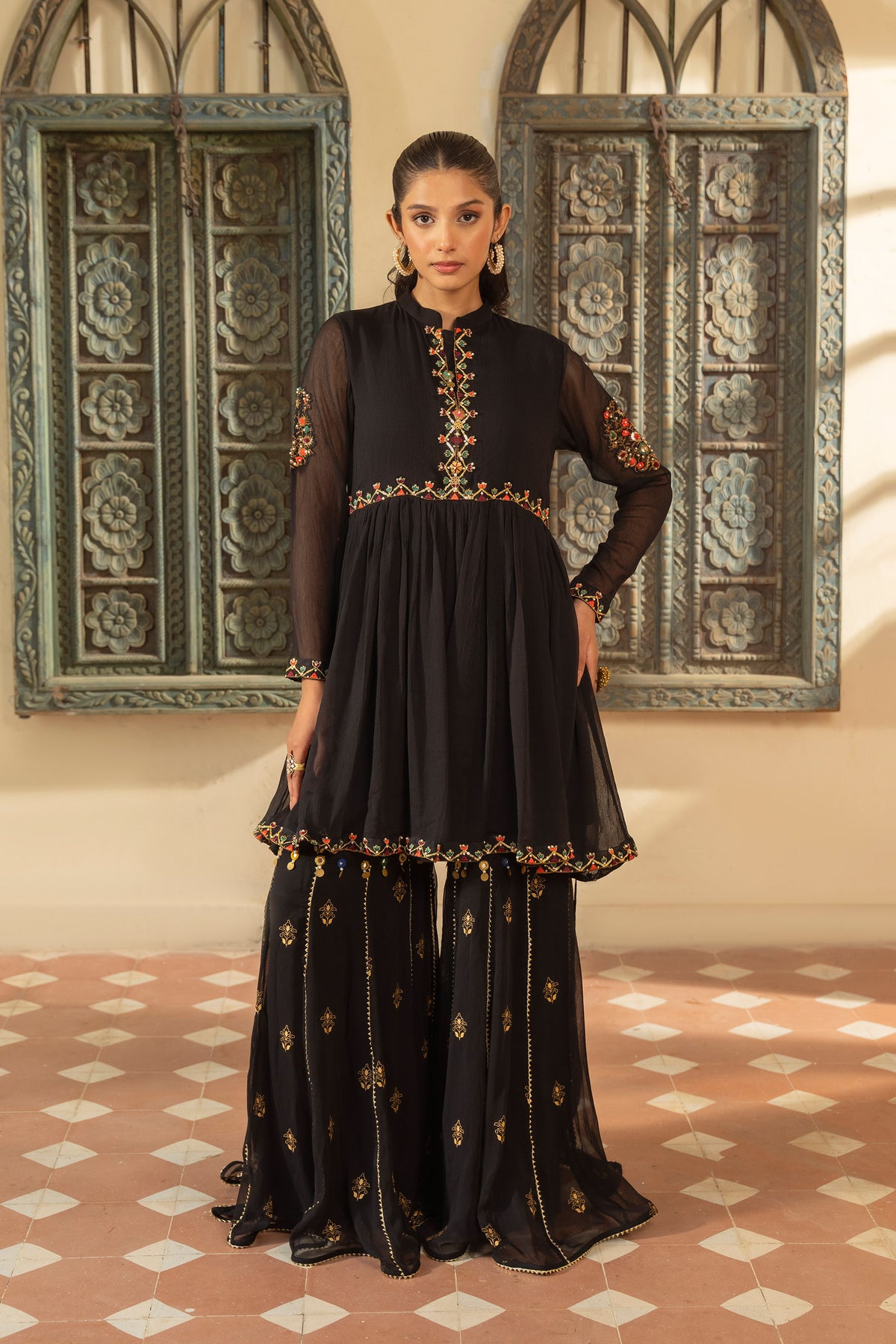 1 Piece Chiffon Frock (FR1063)