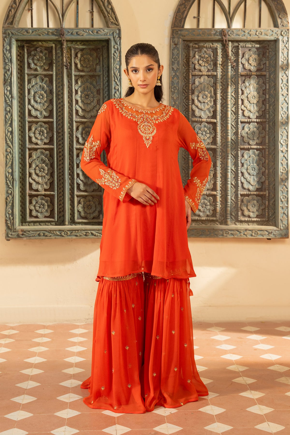 1 Piece Chiffon Frock (FR1065)