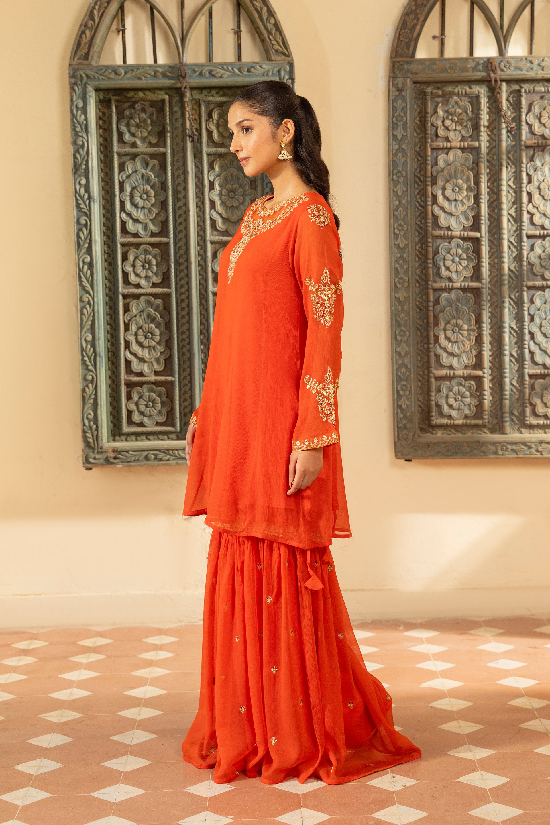 1 Piece Chiffon Frock (FR1065)
