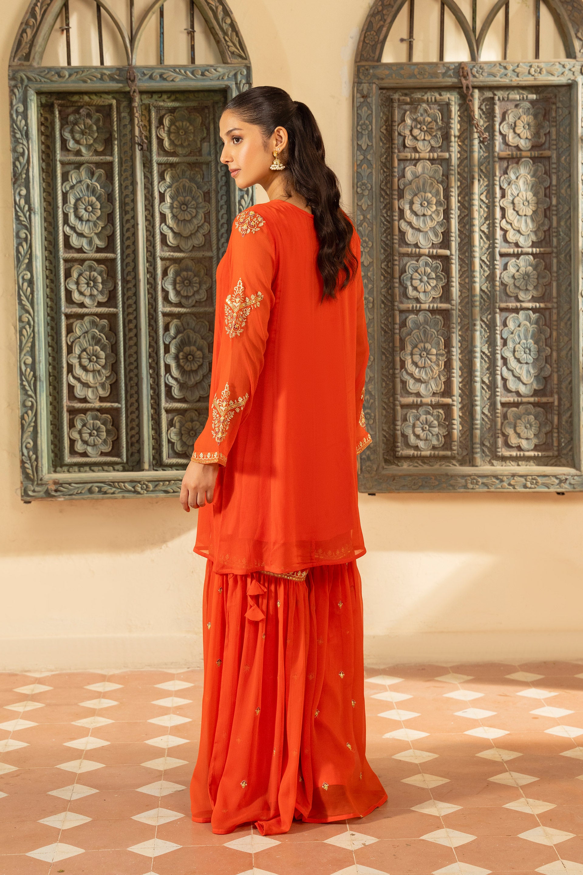 1 Piece Chiffon Frock (FR1065)