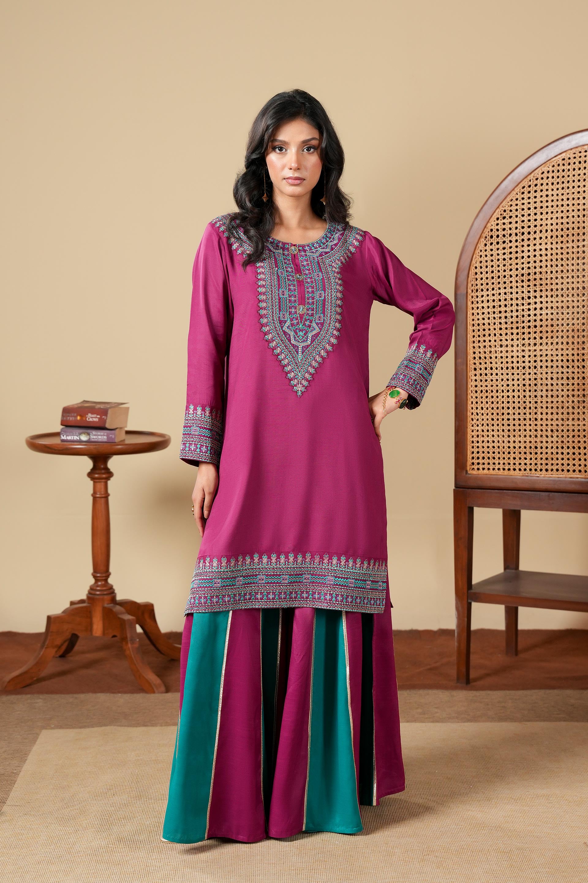 1 Piece Raw Silk Top (FR1067)