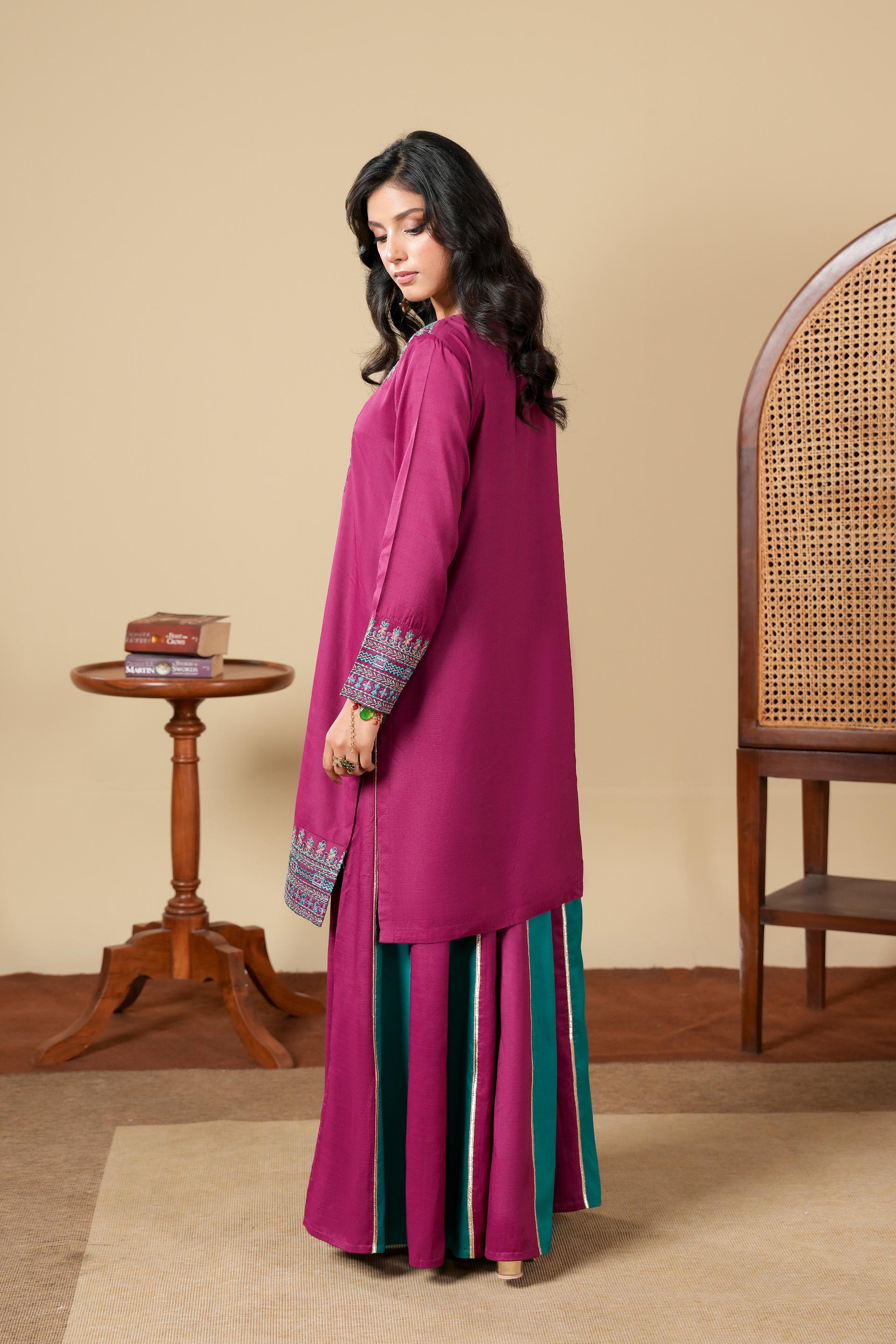1 Piece Raw Silk Top (FR1067)