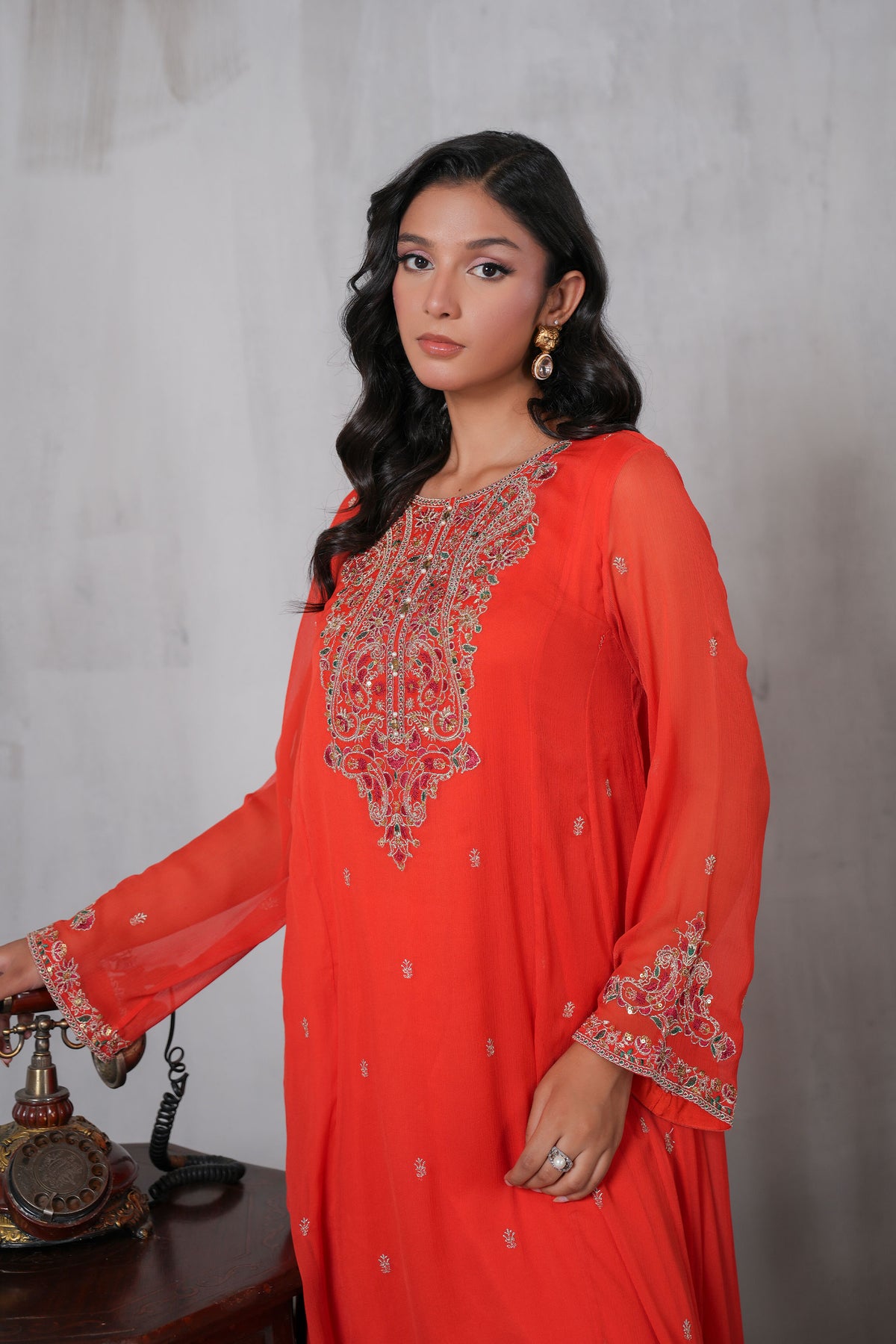1 Piece Chiffon Frock (FR1072)