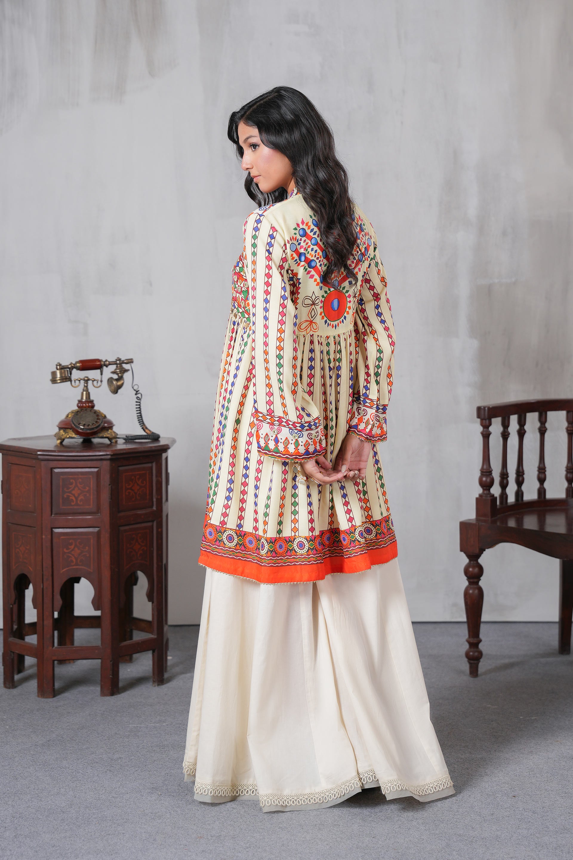1 Piece Raw Silk Frock (FR1074)